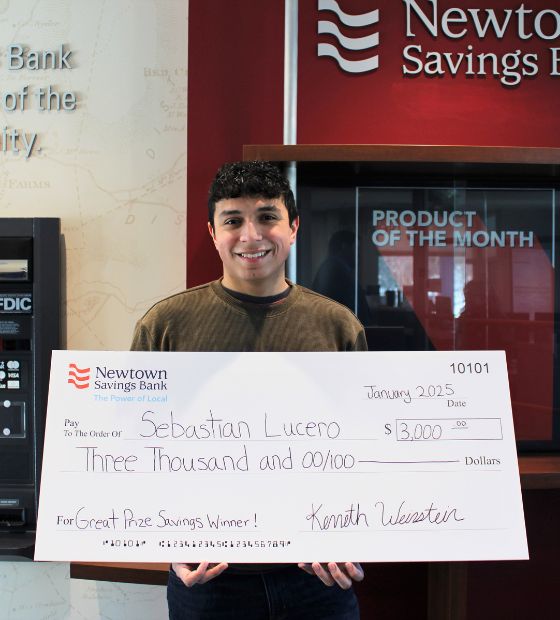 Great prize savings winner Sebastian Lucero