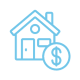 icon of house with dollar sign