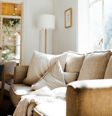 Couch in living room